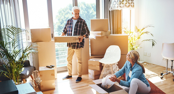A senior couple is preparing for Spain move